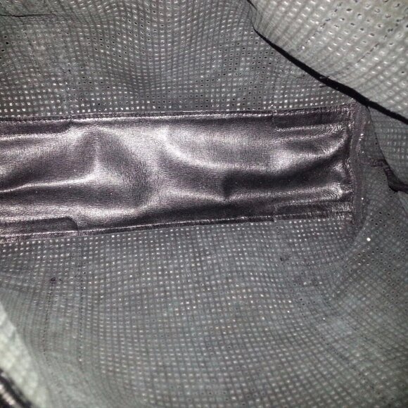 JUICY COUTURE-White/Black Perforated Large Tote-Lace Overlay-New - Picture 5 of 6